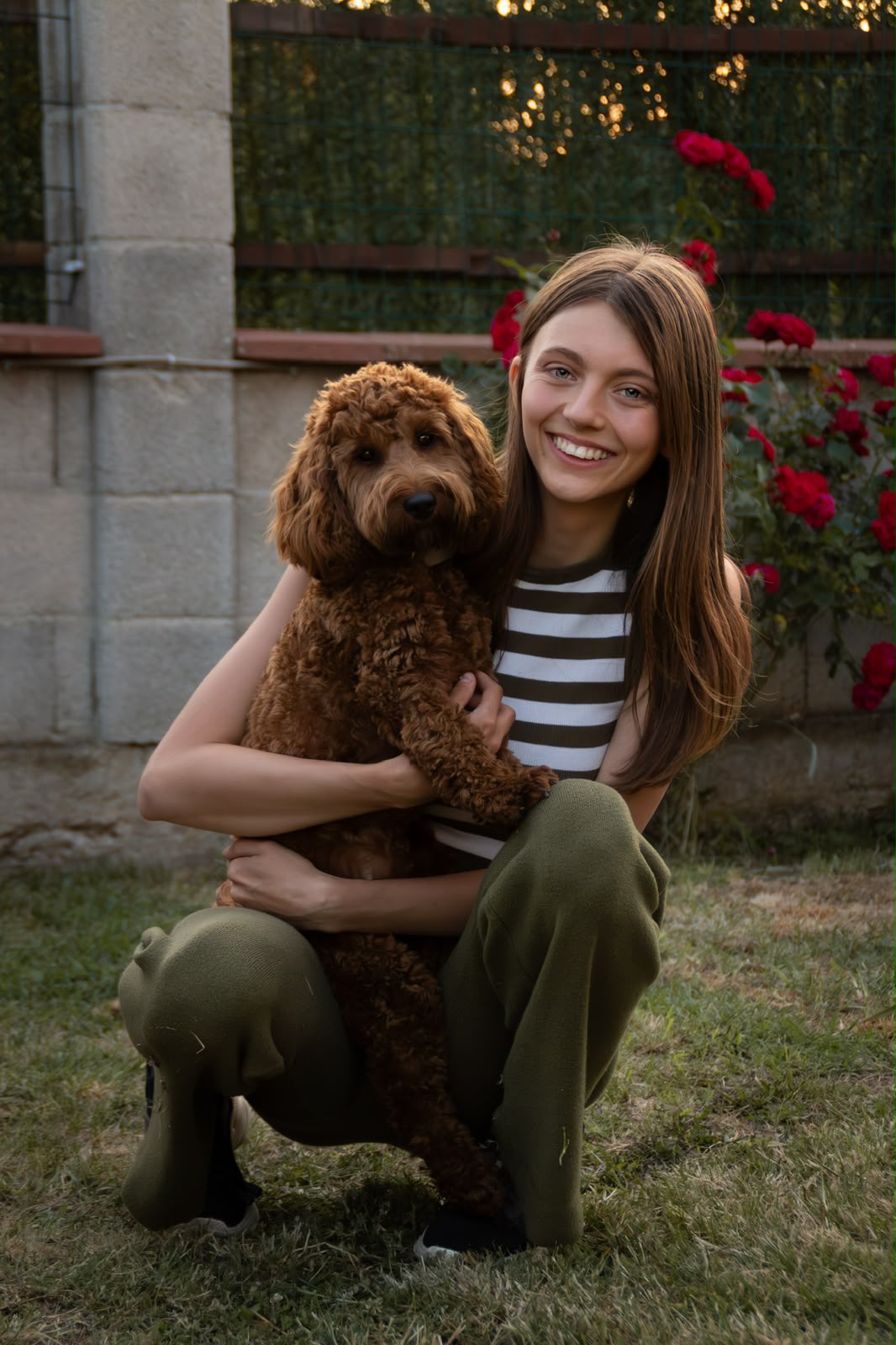 Michelle with her Cockapoo
